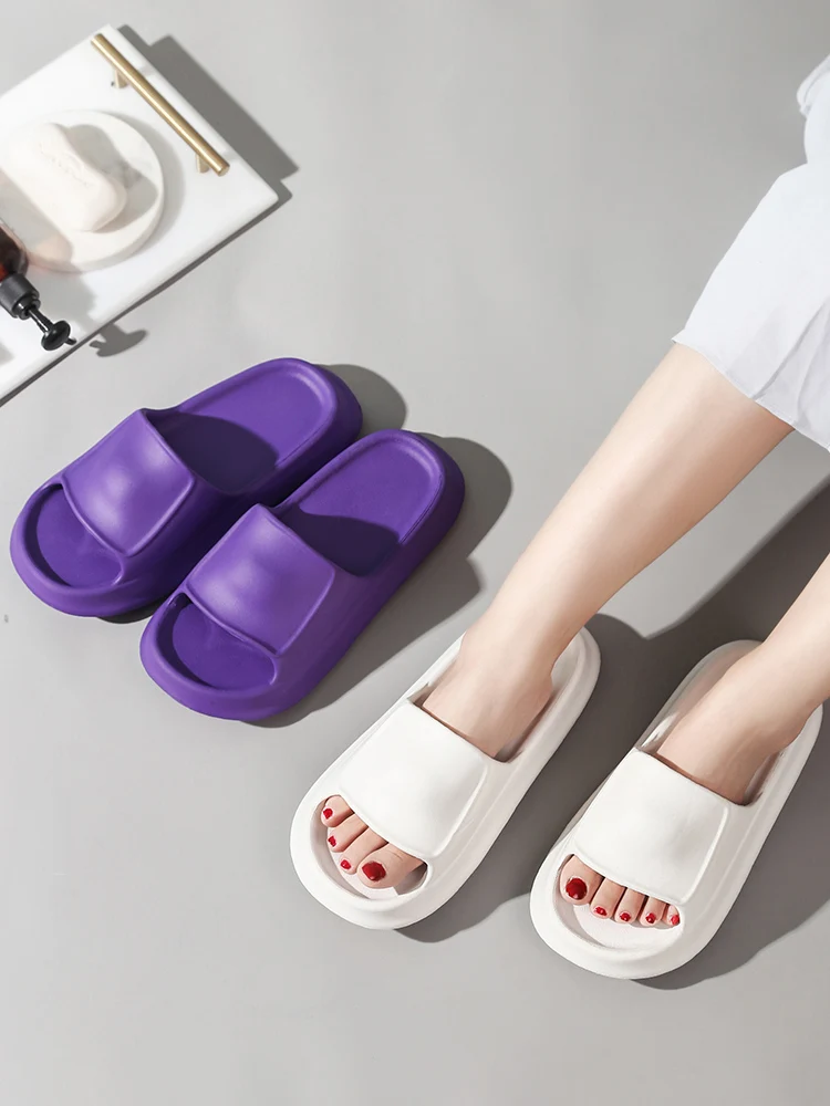 

2021 autumn new thick bottom household non-slip bathroom bath soft bottom home slippers 2247
