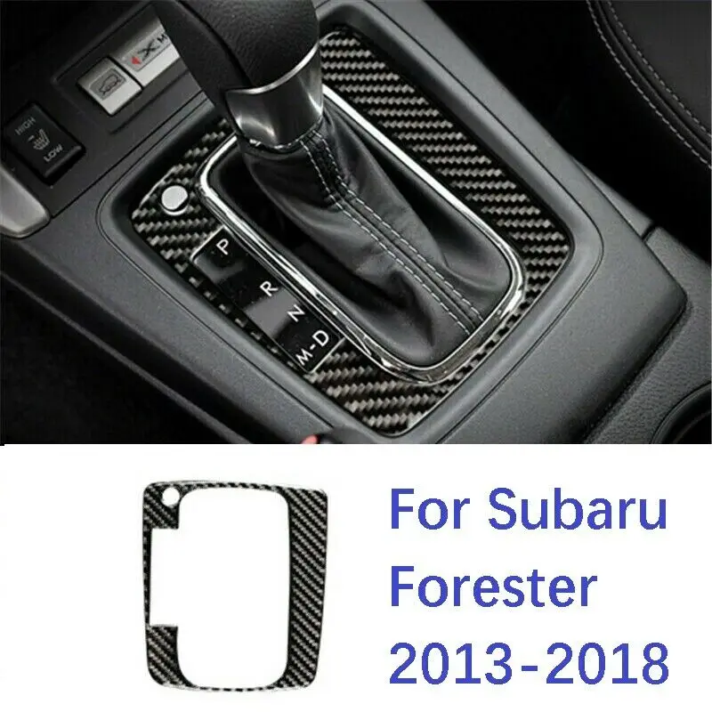 

Carbon Fiber Central Console Gear Shift Panel Trim For Subaru Forester 2013-2018