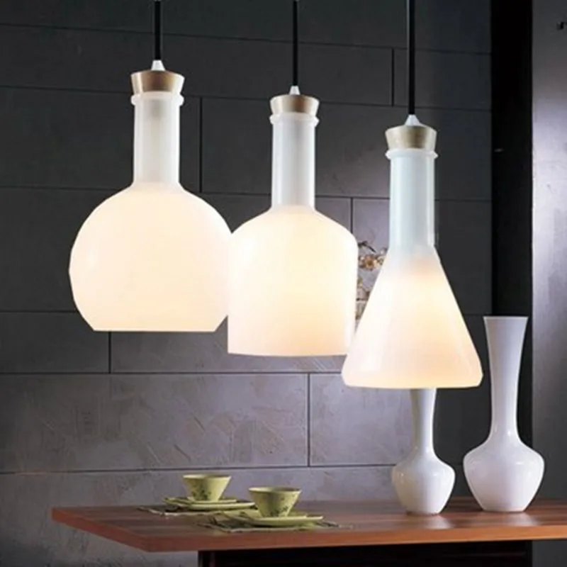 Подвесная лампа в виде волшебной бутылки современный светильник стиле лофт для