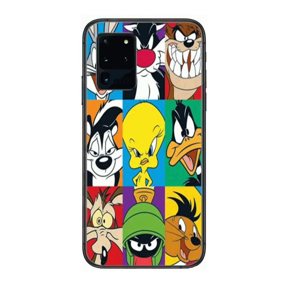 

Cartoon Rabbit HD Phone cover hull For SamSung Galaxy S 6 7 8 9 10 20 21 Plus Edge E note 5G Lite Ultra black soft bumper