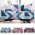 Эластичный чехол для дивана, эластичный чехол для дивана, этно-цветочный богемный секционный чехол для дивана в виде мандалы L-образной формы