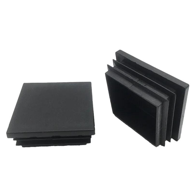 60x60 мм квадратная пластиковая черная заглушка колпачок труба вставной пробки |