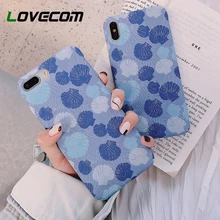 Чехол LOVECOM с синей акварелью для iPhone XR XS Max Матовый Жесткий чехол