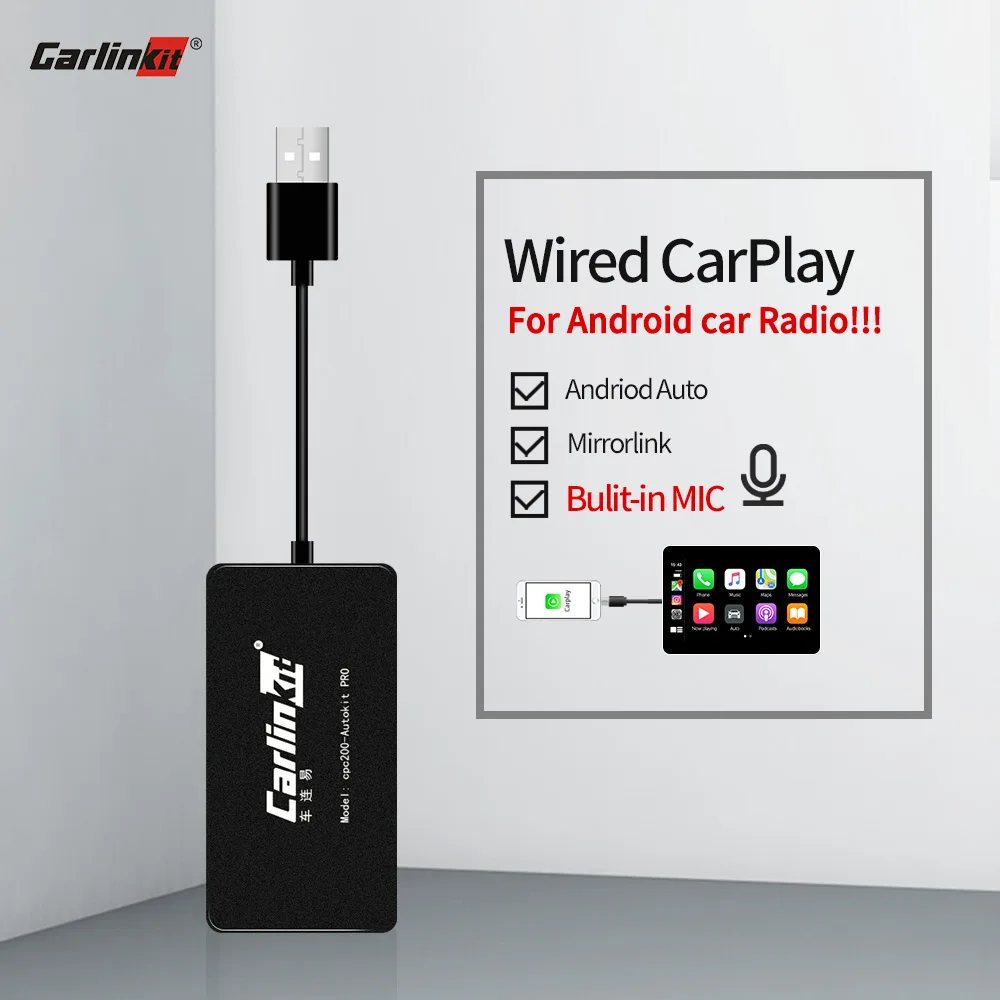 Carlinkit USB Apple Carplay ключ/Android авто для Android автомобиля с iOS 13 Carplay системы и микрофон Поддержка Зеркало-ссылка