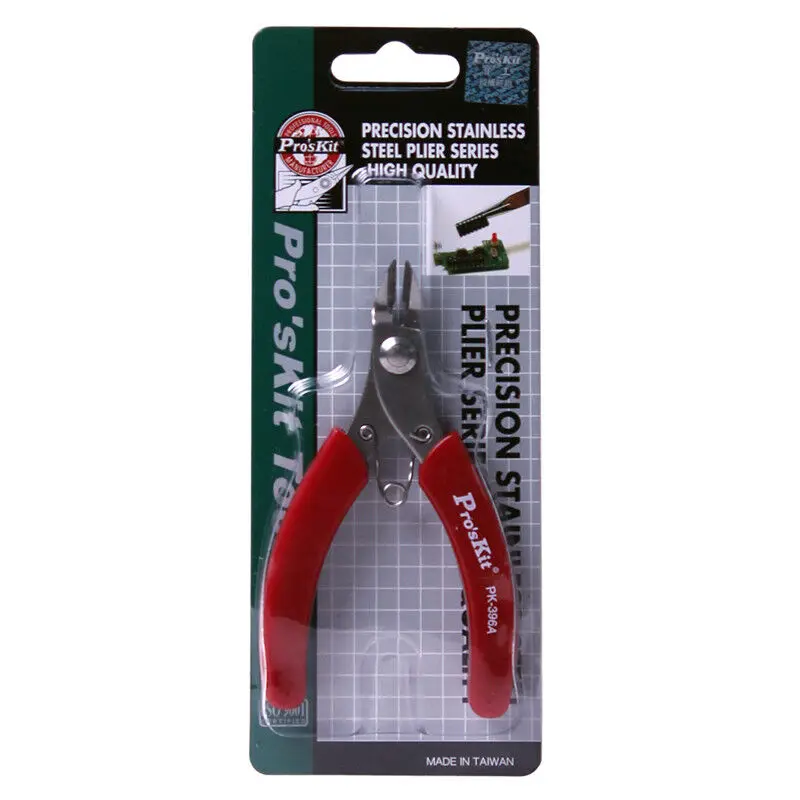 Фирменные кусачки Pros'Kit 1PK 396A из нержавеющей стали для боковой резки кабеля