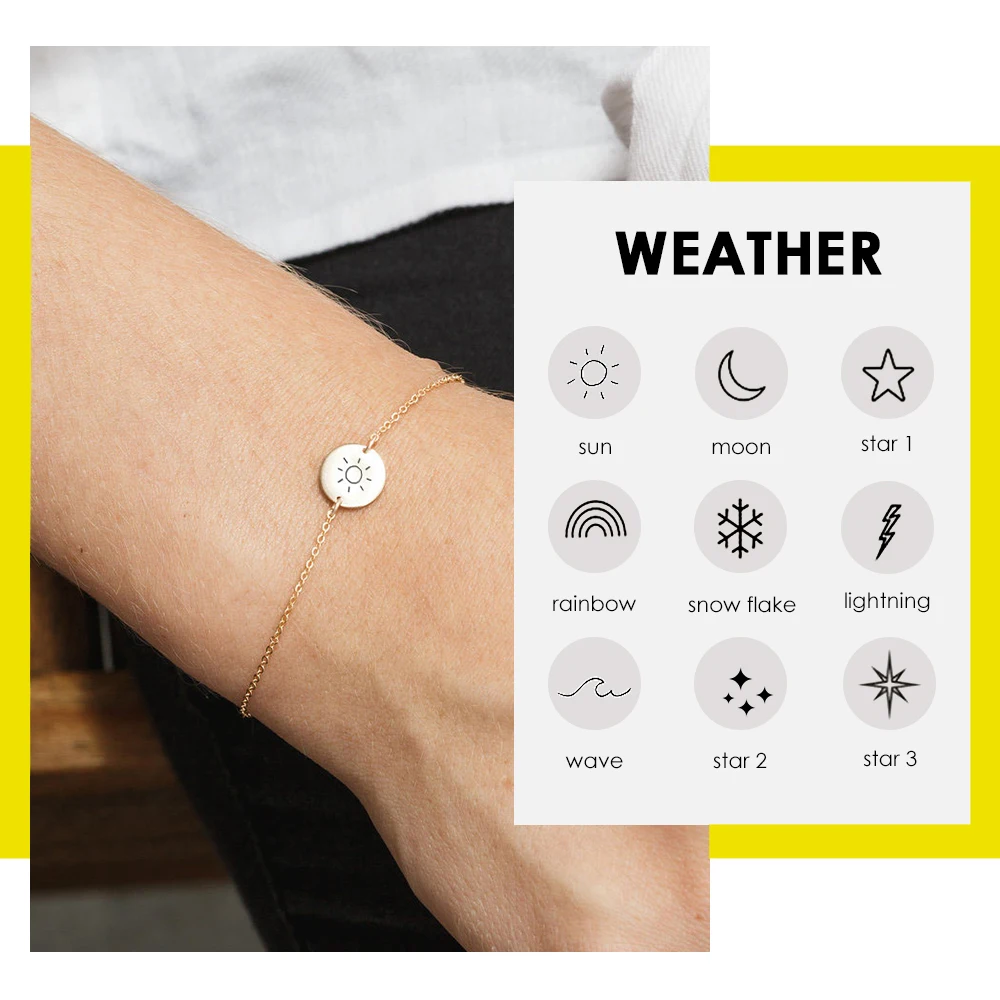 Женский браслет из нержавеющей стали 316L с гравировкой на заказ|Индивидуальные