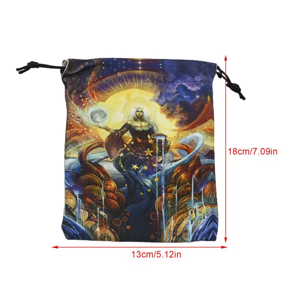 Таро карты скатерть сумка для хранения оракул руководство гадание судьба колода