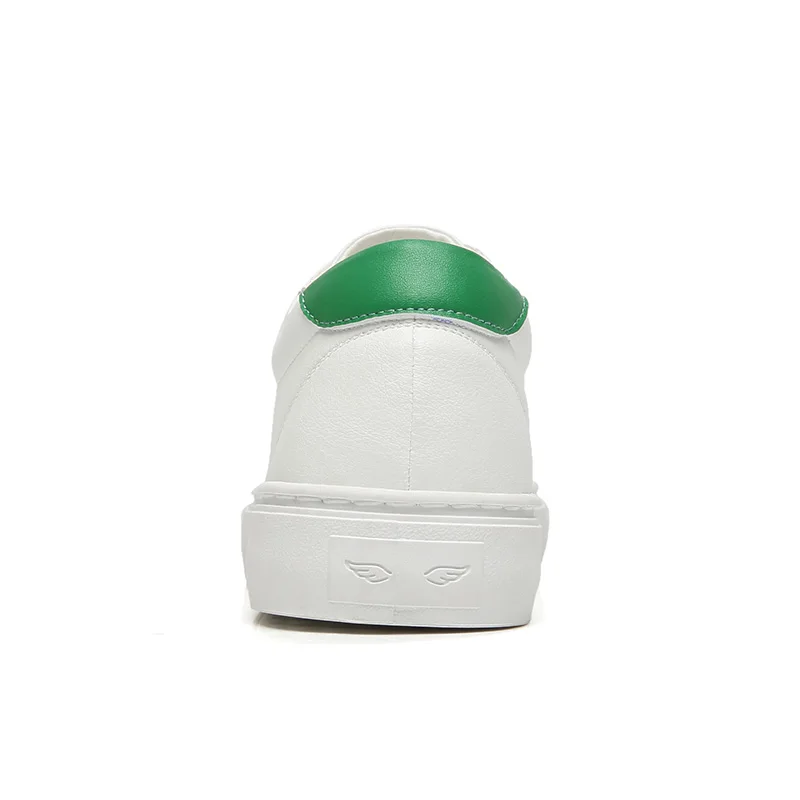 Кроссовки мужские из натуральной коровьей кожи модная спортивная обувь для