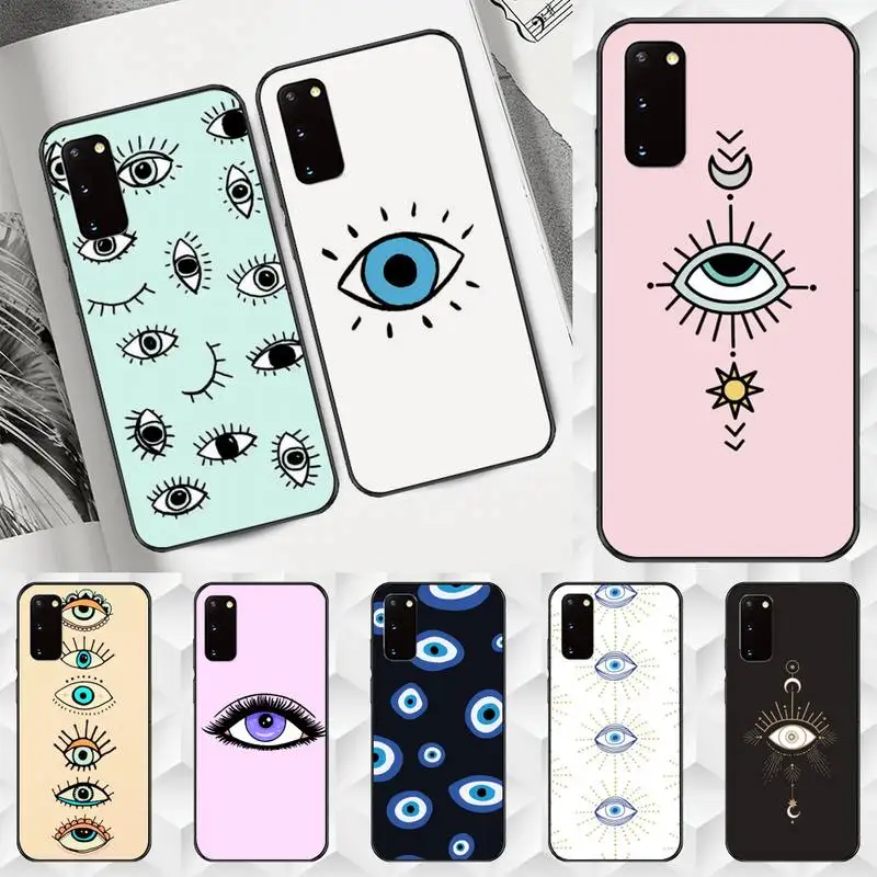 

Turkish lucky Blue Evil Eye Abstrac Phone Case for Samsung A6 A6S A9 A530 A720 A750 A8 A9 A10 A20 A30 A40 A50 2018 cover coque