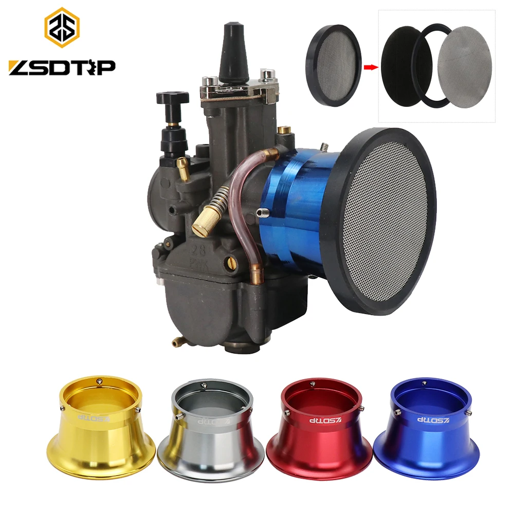 ZSDTRP Универсальный 50 мм мотоцикл воздушный фильтр от ветра чашка с рожком из