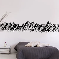 large size landscape mountain range wall sticker vinyl art home decoration living room bedroom wall decals removable murals a933