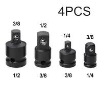 4pcs 14 38 12 ratchet wrench socket adapter spanner keys set converter drive reducer electrophoresis process blacken tools