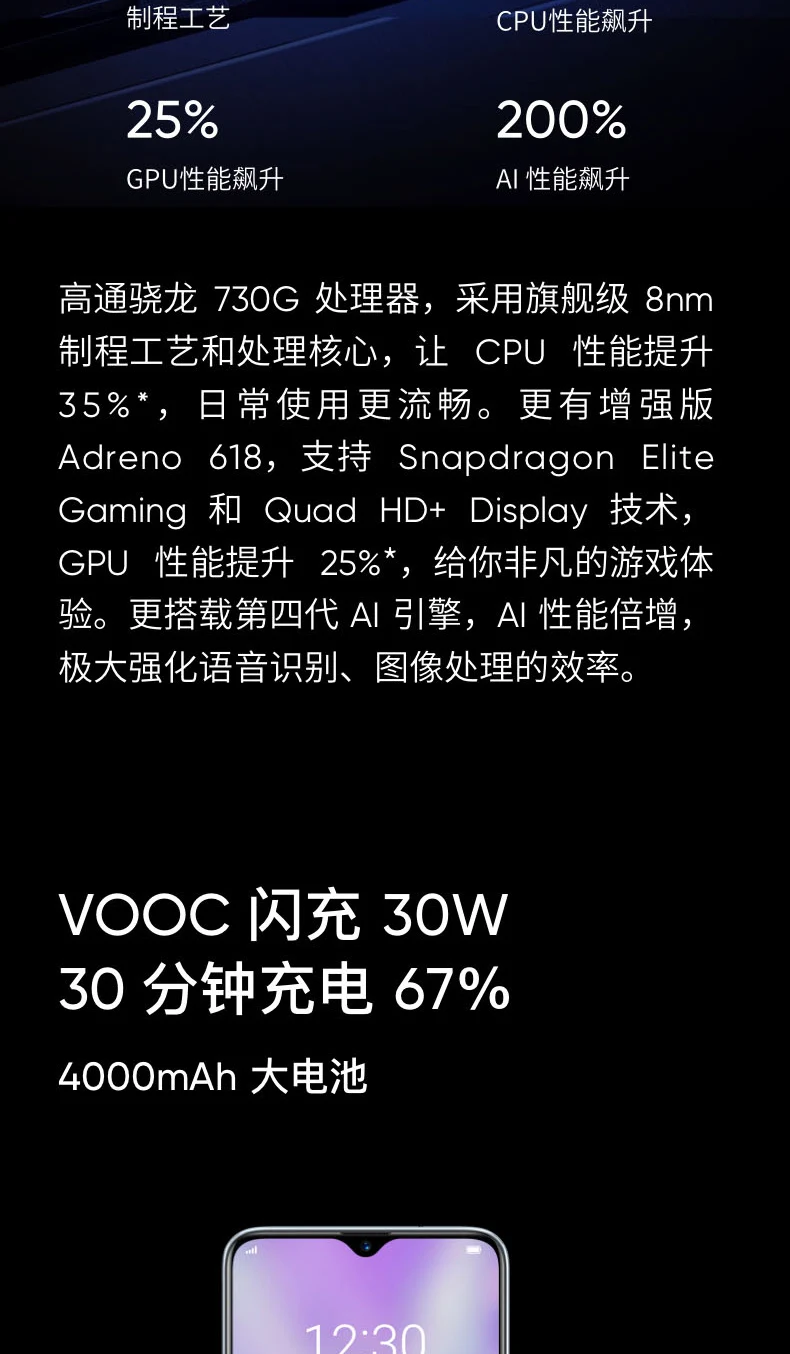 64MP Oppo Realme X2 мобильный телефон Android 9,0 4G LTE Snapdragon 730G 6," Super AMOLED отпечаток пальца на экране 30W VOOC 4,0 type-C