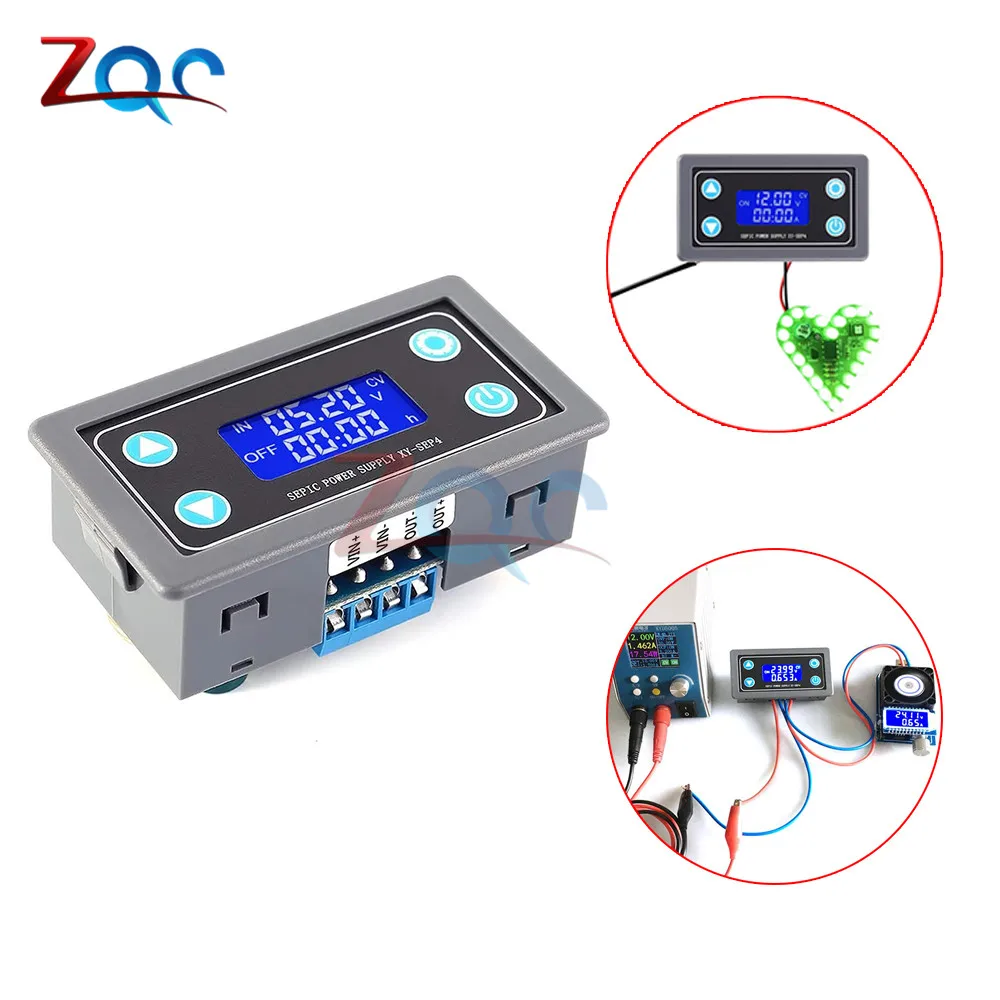 CC CV Регулируемый ЖК повышающий преобразователь повышающий/понижающий модуль