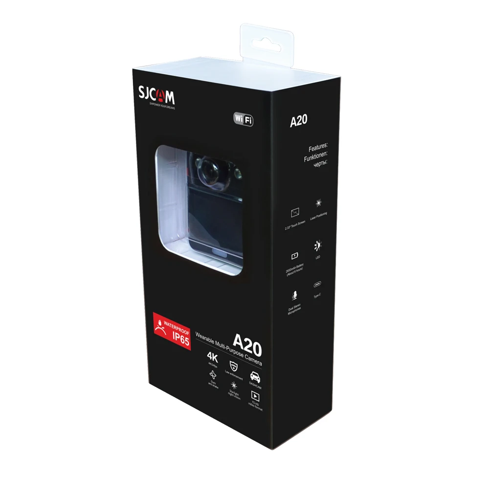 SJCAM A20 портативная камера носимый корпус инфракрасная безопасности ночное