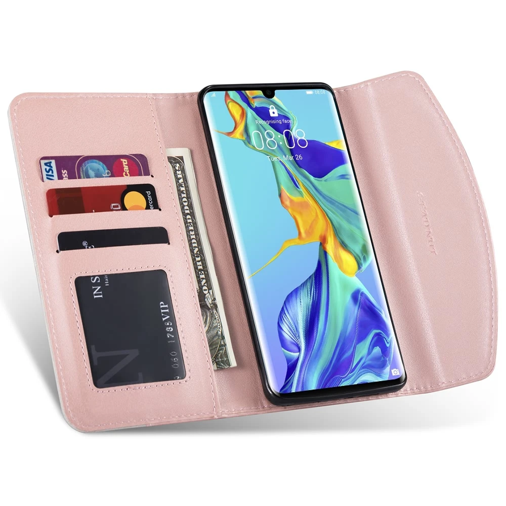 LLZ. Чехол-книжка PU Стразы ТПУ Магнитный чехол-кошелек для huawei Mate20 P20 P30 Proe P9 P10 Lite Nova 4e Psmart кожаный чехол