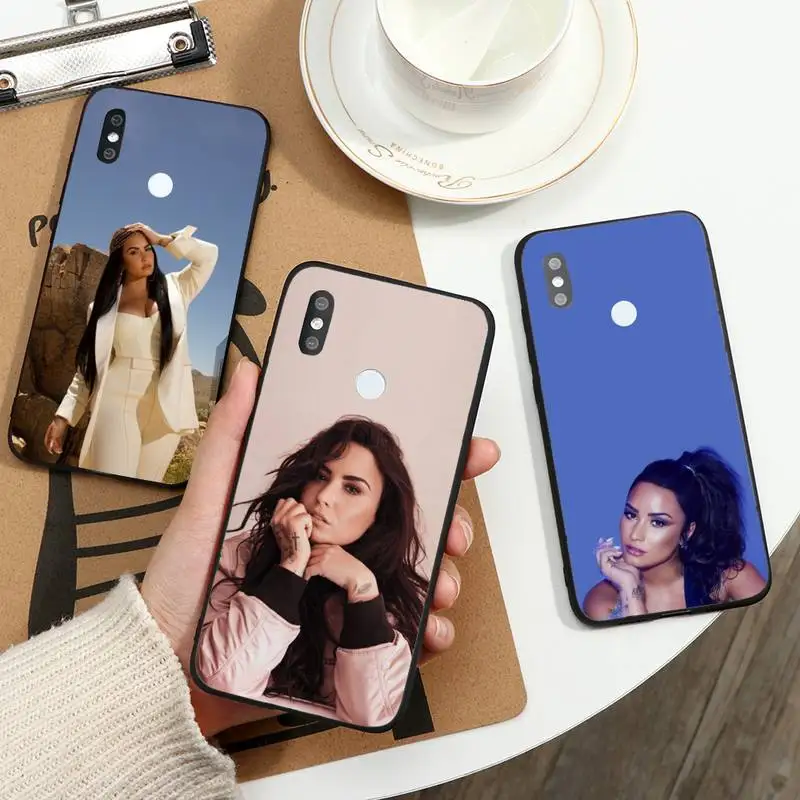 

Demi Lovato American singer actors Phone Case For Xiaomi Redmi note 7 8 9 11 t s 10 A pro lite funda shell coque cover