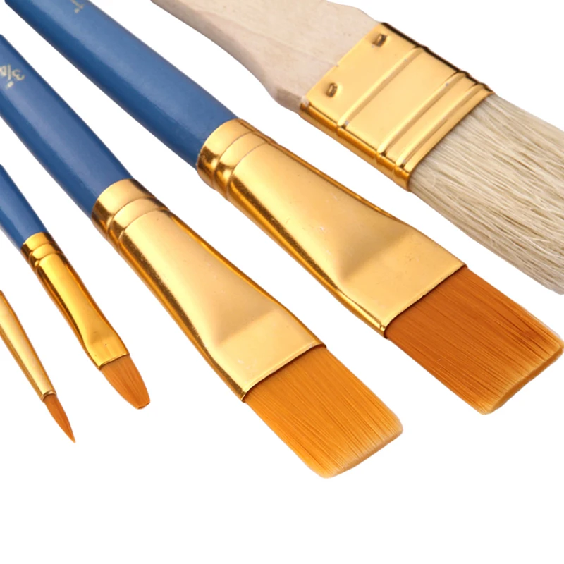 

25Pcs/set Nylon Artist Paint Brush Professional Watercolor Acrylic Wooden Handle Painting Brushes Art Supplies Stationery