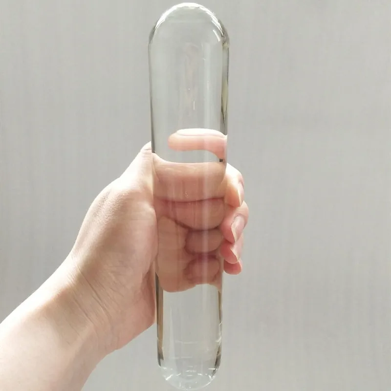 Двойной фаллоимитатор со стеклом Хрустальная Анальная пробка секс-игрушки для