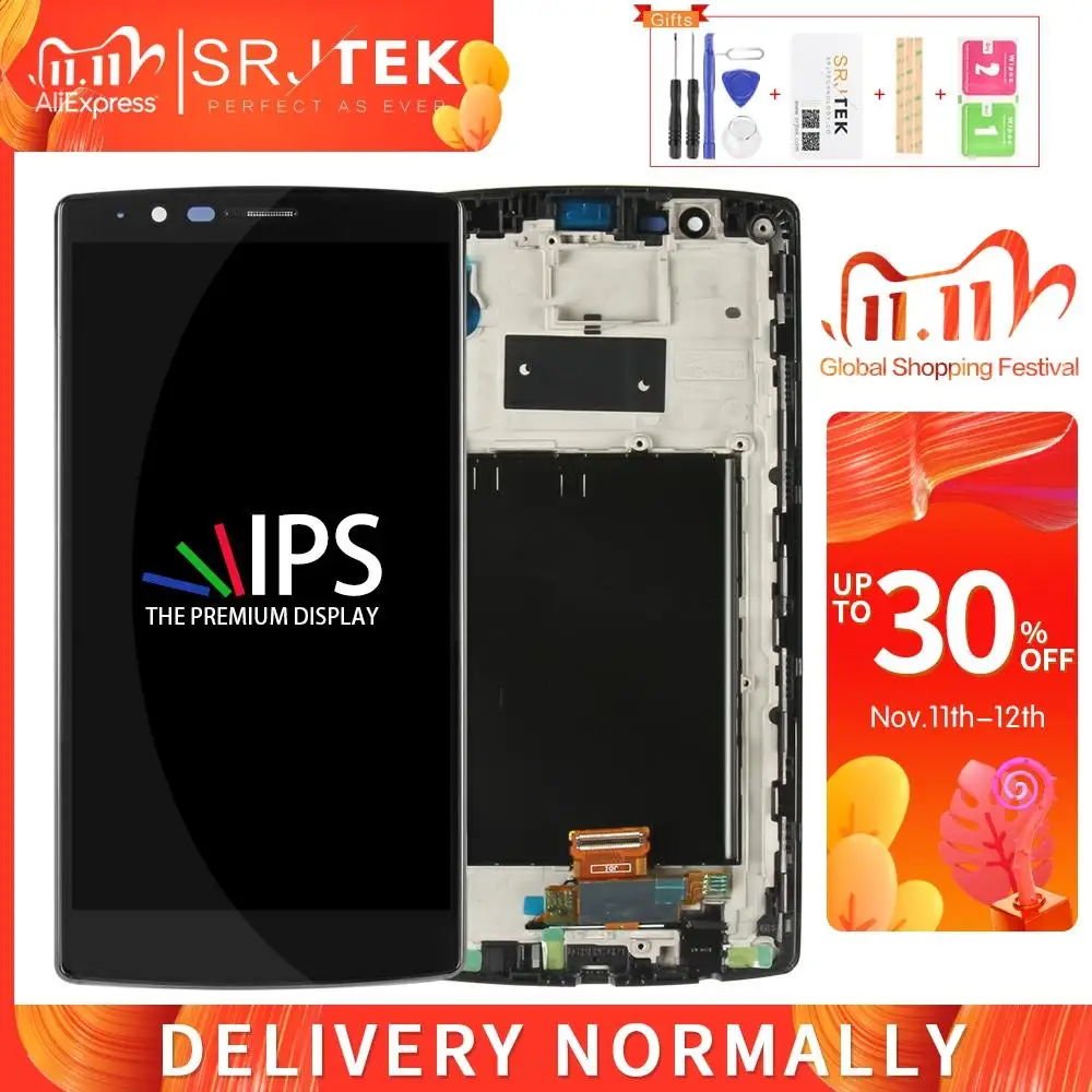 Srjtek 5 &quotдля LG G4 H815 ЖК дисплей с сенсорным экраном для дигитайзер в сборе рамка