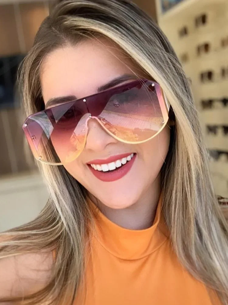 

Square Oversized Female Sunglasses Luxury Brand Designer Women Men Vintage Metal Sun Glasses UV400 Shades Eyewear Oculos De Sol