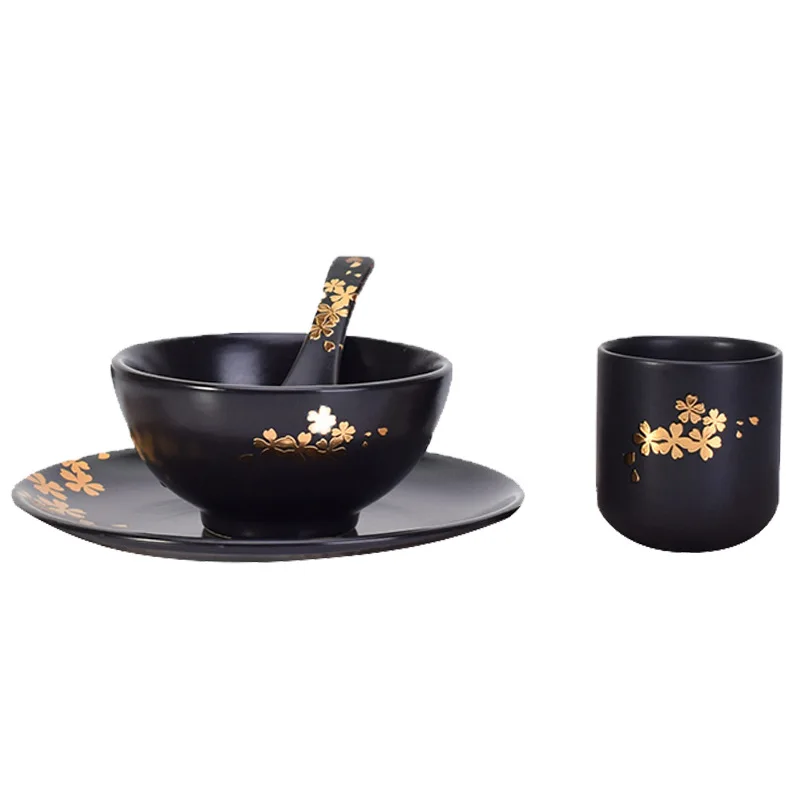 Наборы керамических тарелок столовая посуда в японском стиле фарфоровые сервизы