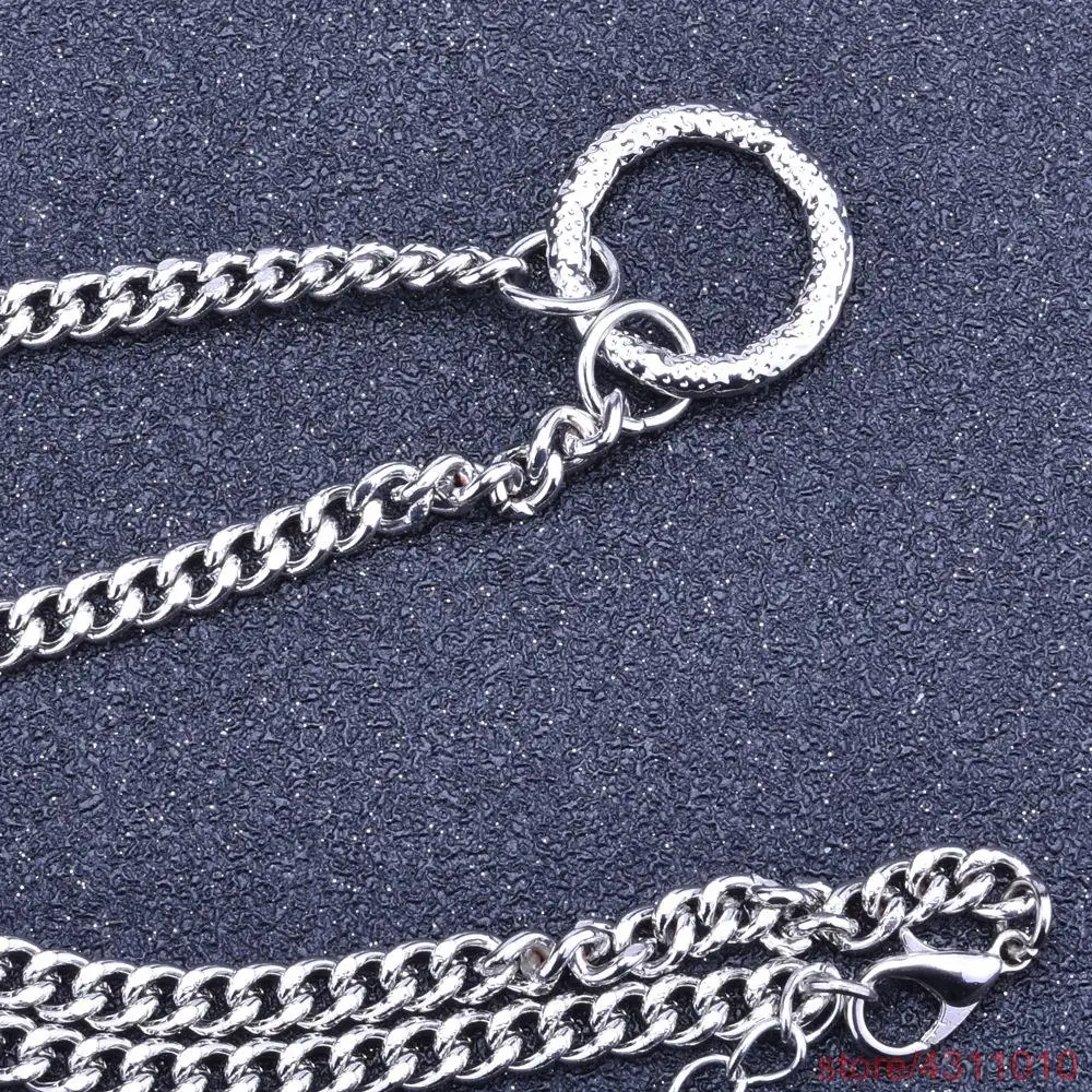 Ожерелье с подвеской KPOP колье круглой полой цепочкой чокер для мужчин и женщин