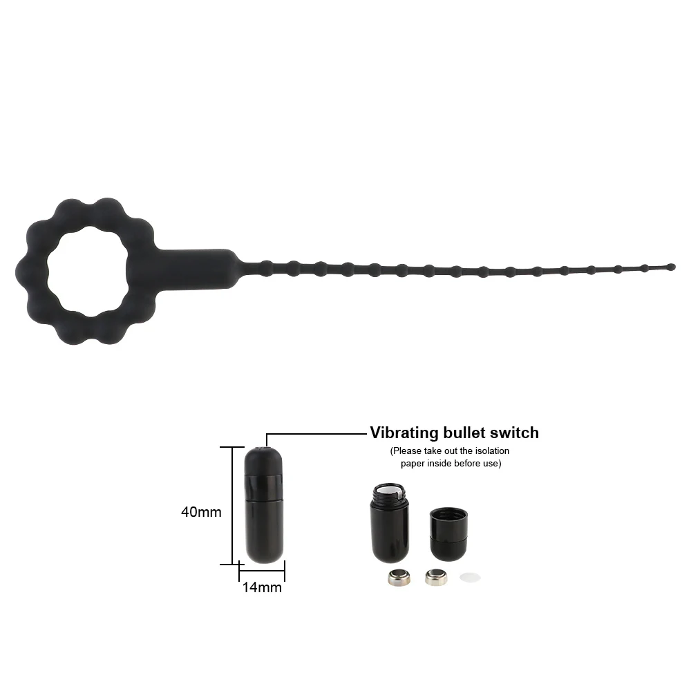 Силиконовый фаллоимитатор для пениса вибратор уретральный звук мужской