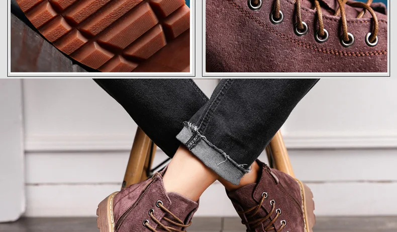 Мужские кожаные ботинки Dr Martins Martens; Зимние ботильоны; Безопасная рабочая обувь; botas hombre Zapatos De Seguridad Safty; обувь размера плюс 48
