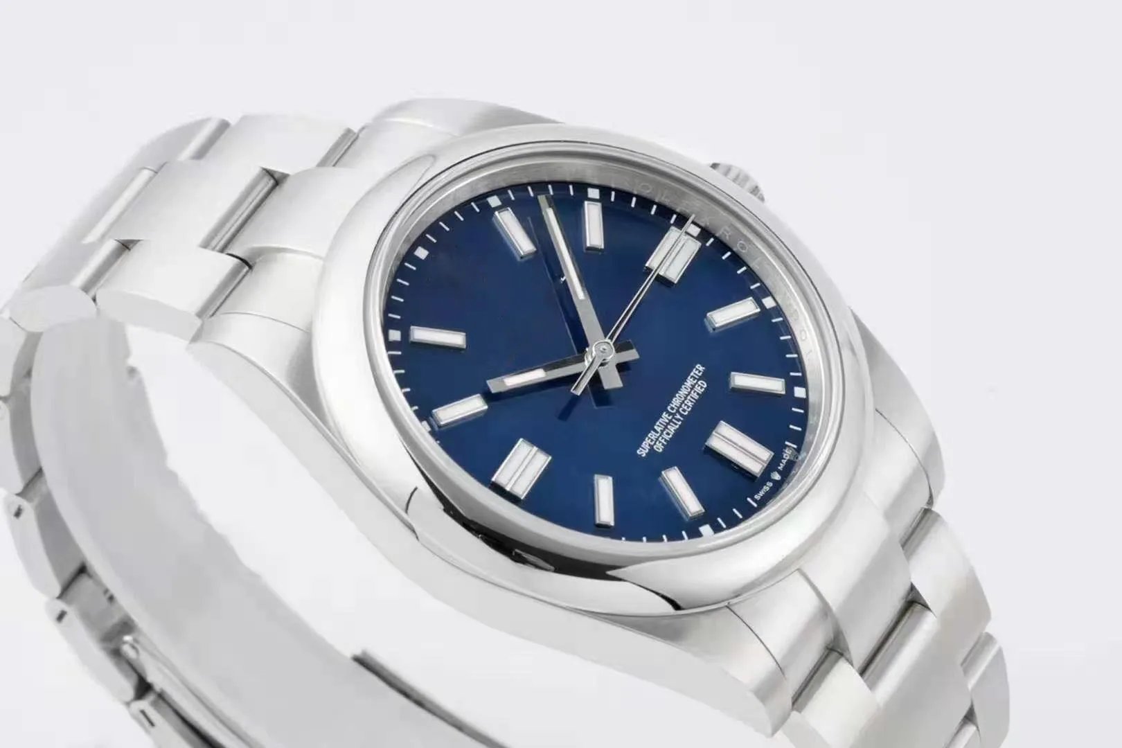 

7 Colour 41mm Mens Watches Silver Yellow Black Blue Green Datejust Automatic Mechanical ETA2813 904L Stainless Steel Men 124300