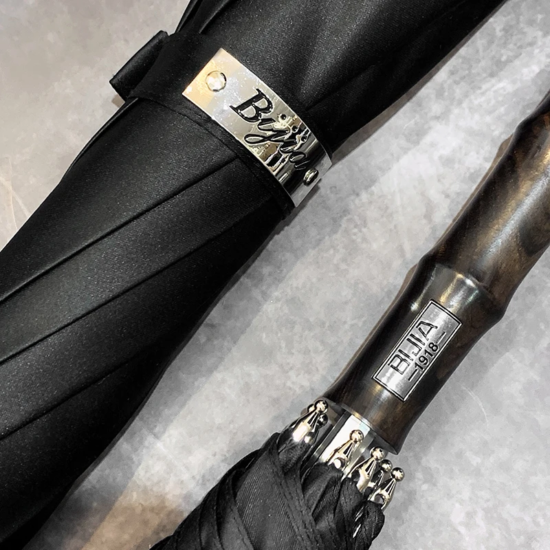 Miglior Ombrello Dritto Con Manico Lungo Uomo Business Di Lusso Slack Ombrello Con Manico In Legno Antivento Manico In Legno Van Gogh Rain Gear AG50YS