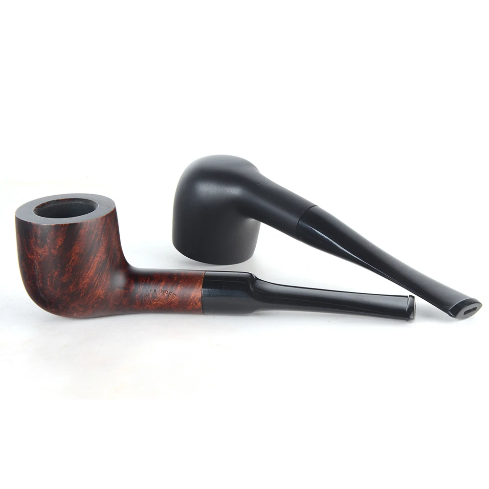 Трубы Briar для курения табака гладкая отделка 9 мм фильтр изогнутая труба форма