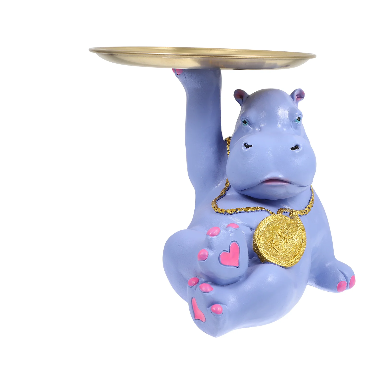 

1pc Storage Tray Household Decoration Desktop Ornament Lovely Gift (Purple)