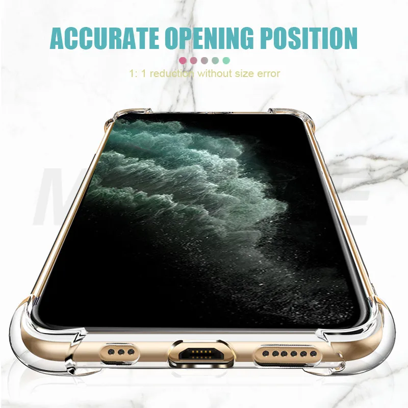 Роскошный противоударный силиконовый чехол для телефона iPhone 11 Pro X XS Max XR 8 7 6 6S Plus 5