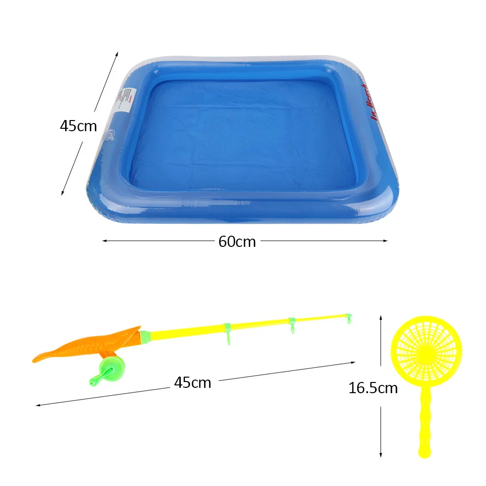 Набор игрушек для рыбалки надувной бассейн с магнитной удочкой 40 шт./лот|Рыбалка