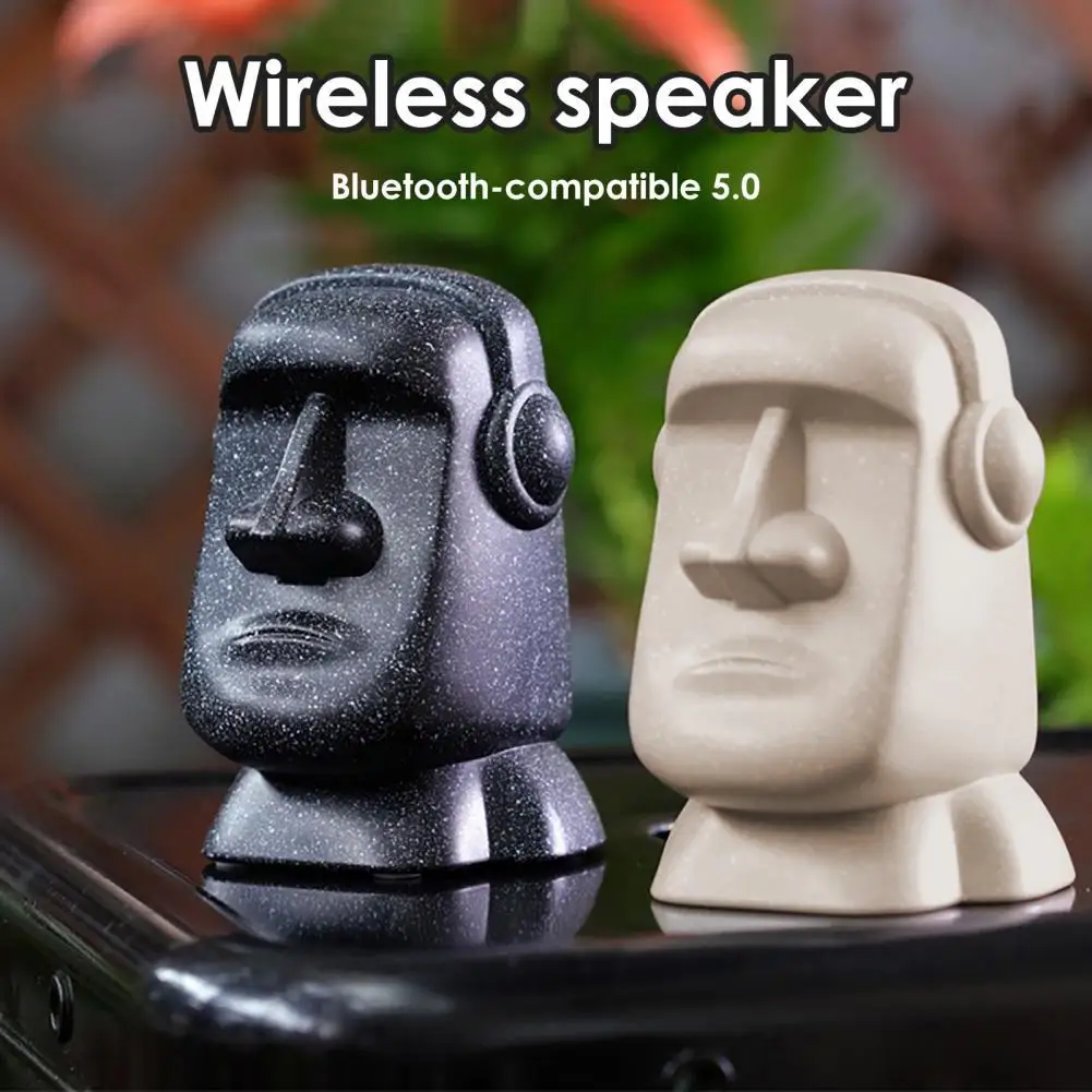 

R199 Bluetooth-compatible Speaker Giant Statue Desk Decor Mini High-fidelity Sound Box with TF Card Slot for Outdoor Garden Spea