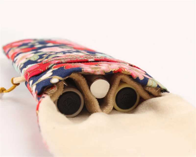 Blue Japanese Style Cherry Blossoms Pattern Handmade Pen Bags Storage Cover Case Pouch Unisex New Year Gifts 1pcs |