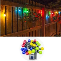 3 810m solar led globe string fairy lights color christmas g50 outdoor waterproof wedding garden party patio street decoration