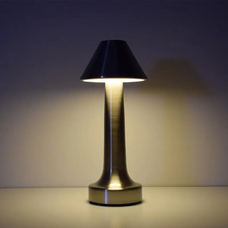 

New Wireless Charging Night Light Touch Dimming Table Lamp Simple Bar Cafe Table Small Table Lamp LED Light Three-stage Dimming