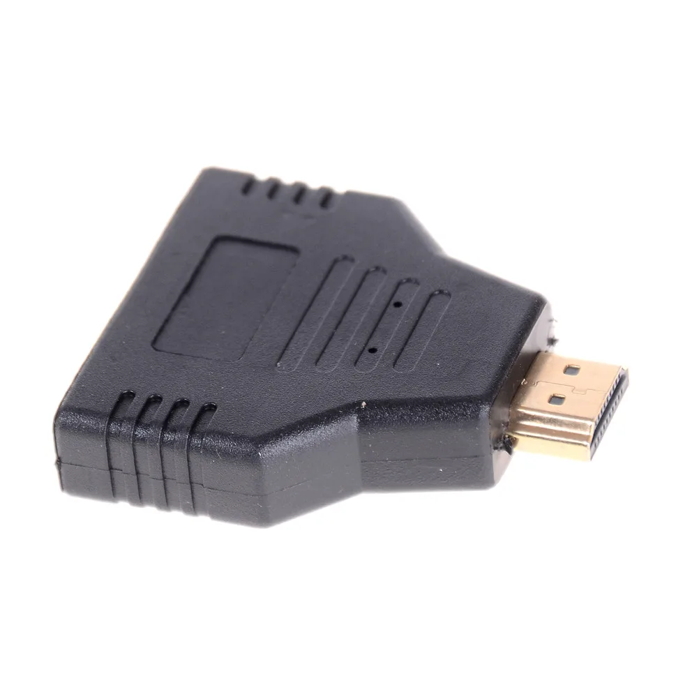 Портативный 1080P HDMI совместимый штекер гнездо 2 в 1 Выход разделитель адаптер