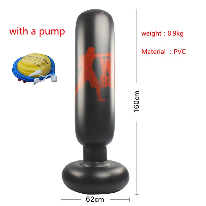Надувная боксерская башня для снятия стресса 1 6 м тренировочная груша фитнеса