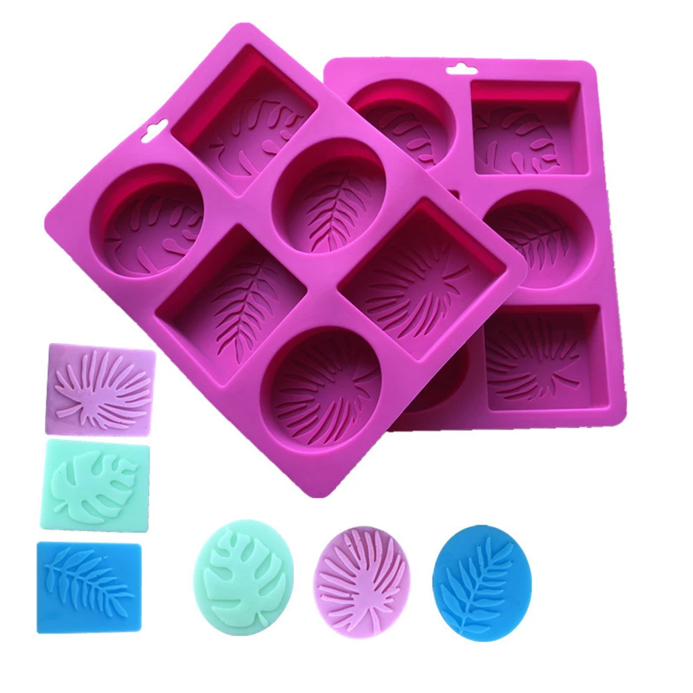 Овальная прямоугольная силиконовая форма для мыла 6 форм 3D DIY формы ручной работы