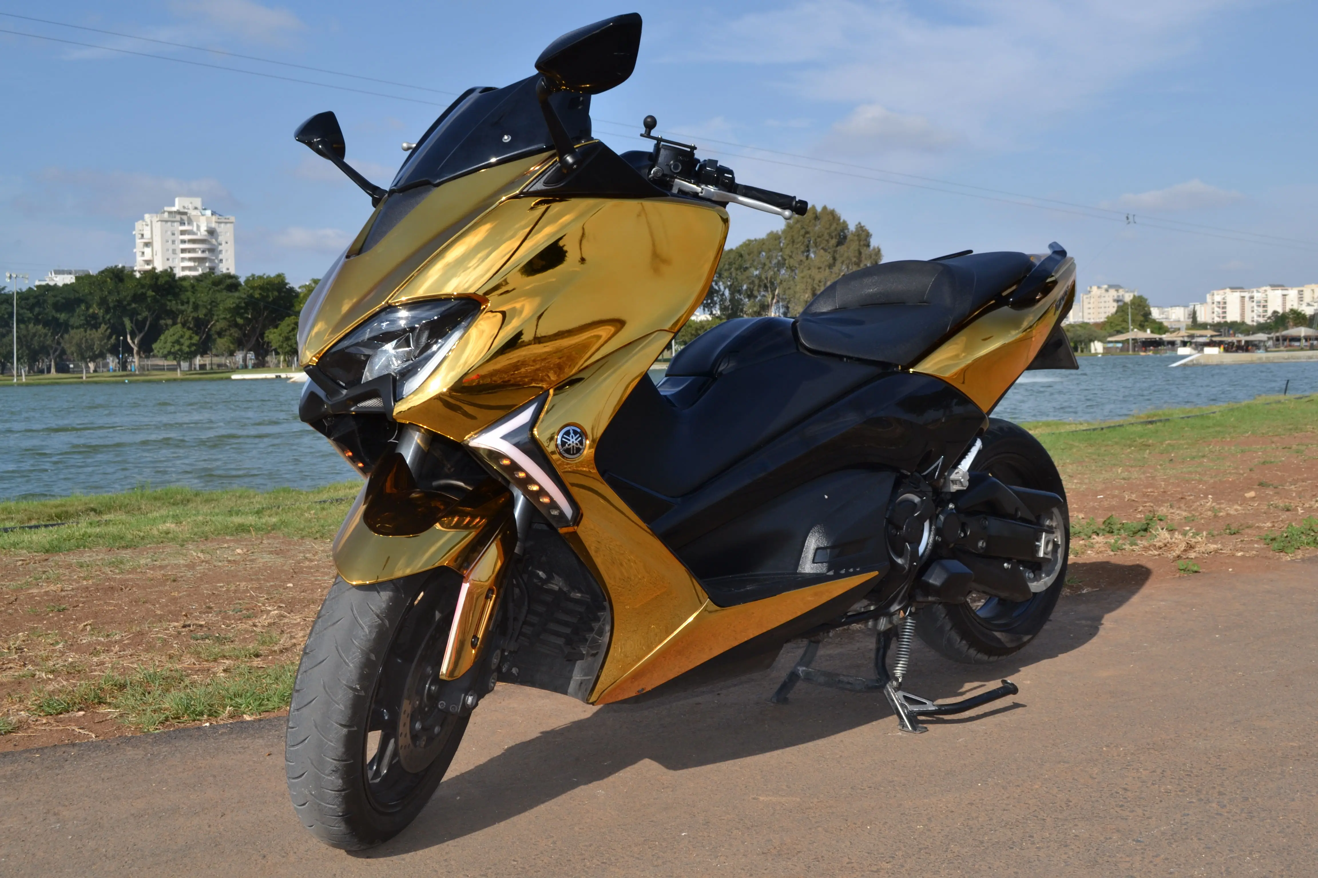 Комплект хромированных обтекателей для мотоцикла из АБС пластика Yamaha TMAX 530 2017 2019 T