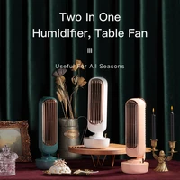 2021 new usb water spray fan with humidifier portable air conditioning desktop mist air cooler for home study table fan