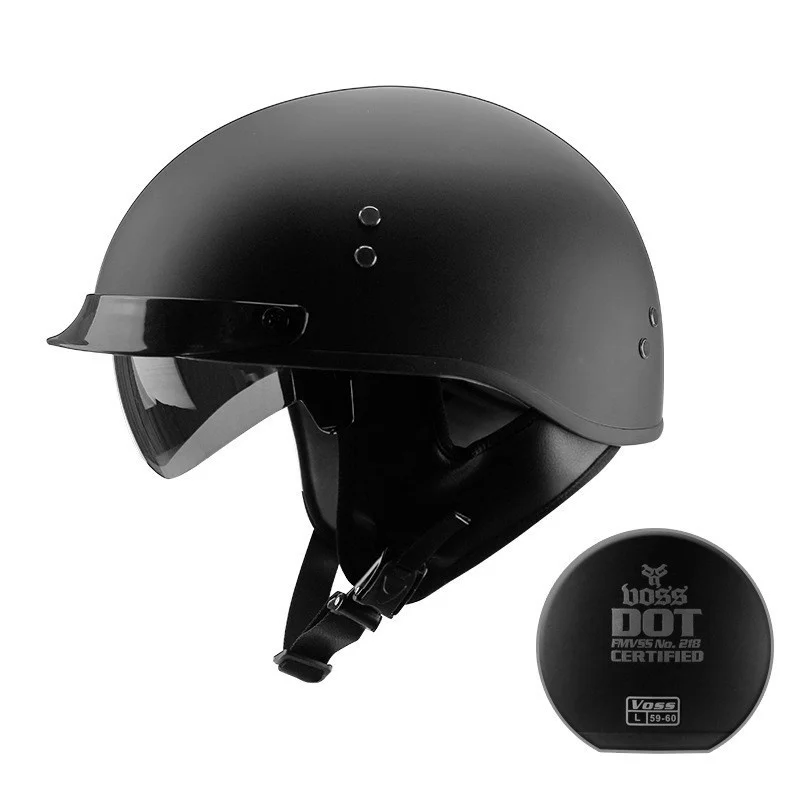 

Мотоциклетный шлем в винтажном стиле, мотоциклетный шлем с открытым лицом, в горошек, в стиле ретро, черного цвета