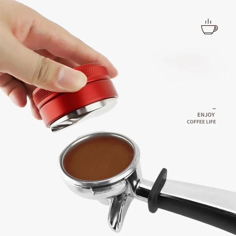 

Coffee Powder Press Solid 58mm Cloth Powder Device Stainless Steel Tampon 51mm Italian Handle Flat Powder Device Thread