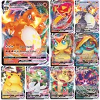 100 шт. новые Pokemon VMAX английскиефранцузские карты Dracaufeu Pikachu Torgamord Victini Scolocendre Morpeko торговая карточная игра игрушки