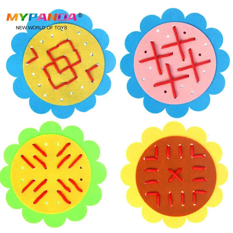 

Weave Cloth Early Learning Handmade Crafts Toy DIY Kindergarten Manual Montessori Teaching Baby Educational Toys For Children