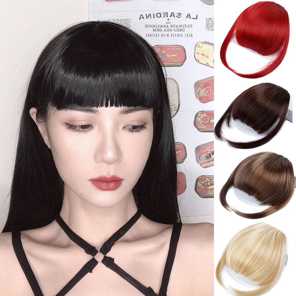 HUAYA зажим для волос челка шиньон искусственная синтетическая удлинитель