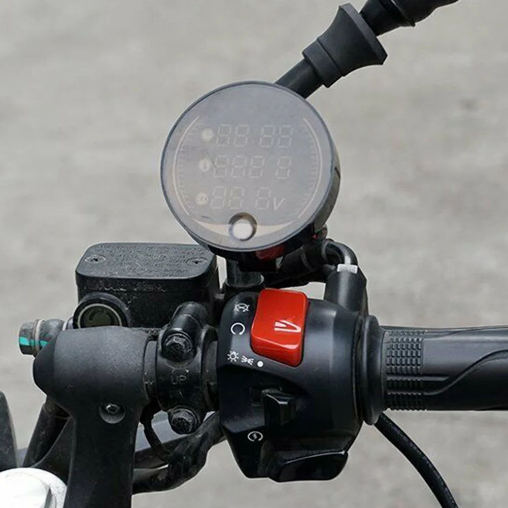 Аксессуары Кнопки манометр маленький 3 в 1 винтажный Авто Светодиодный дисплей